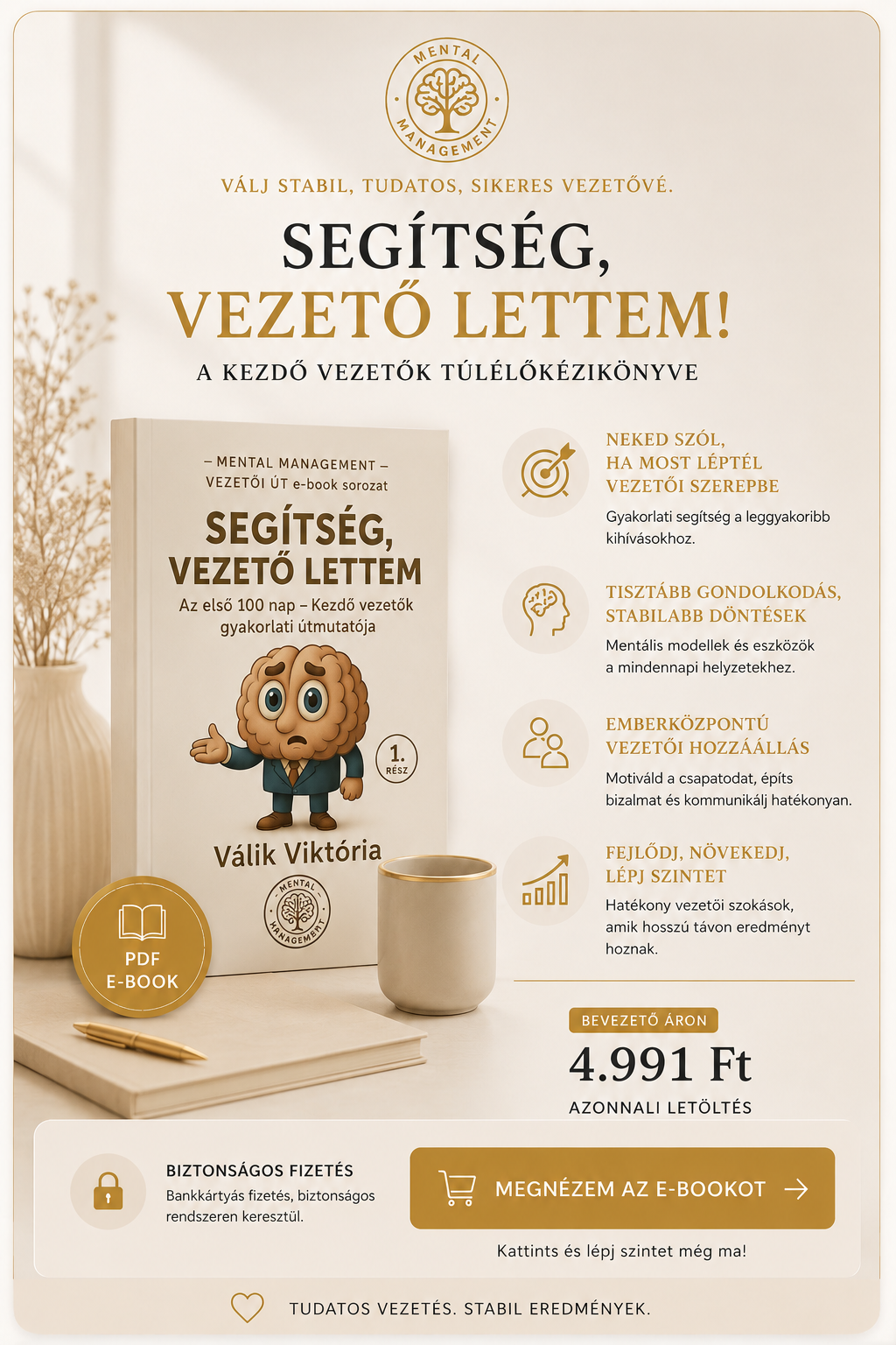 Segítség, vezető lettem e-book
